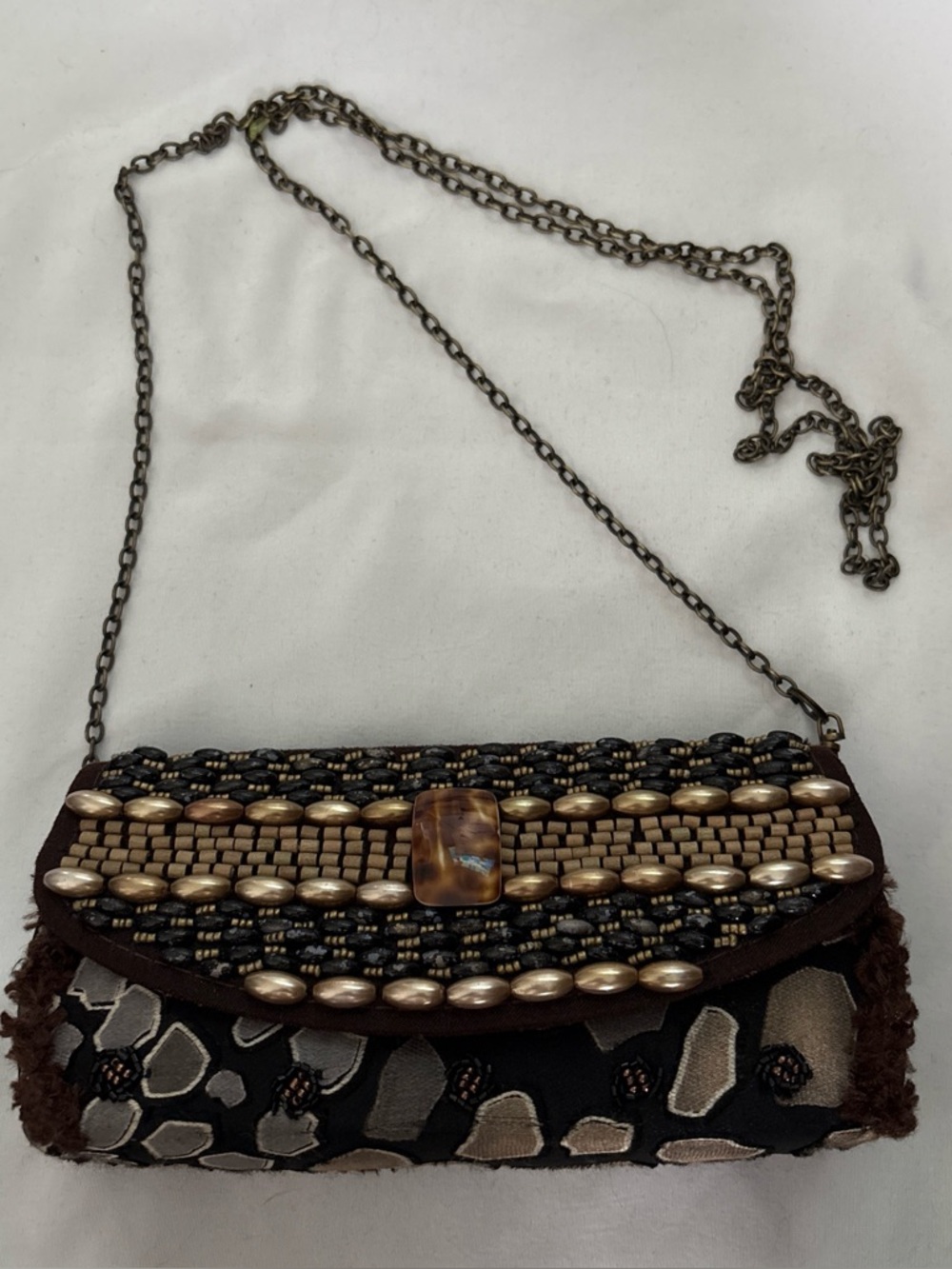 Mary Frances Vintage Beaded Clutch Purse - Rare Collectible Limited Production